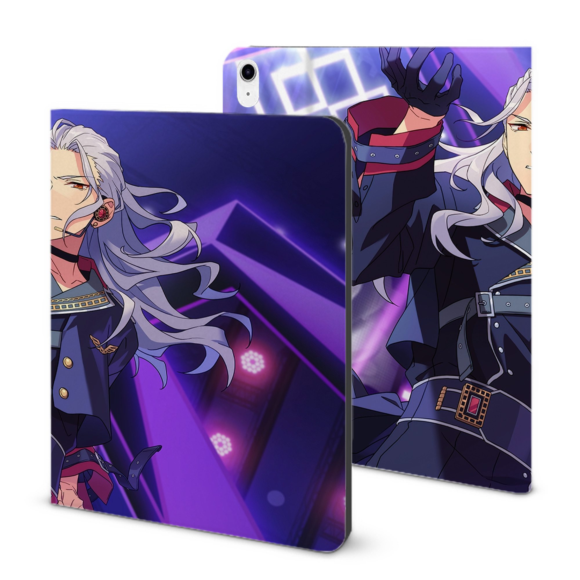 （画像用） あんさんぶるスターズ! Ensemble Stars IPad ケース ブック型 PUレザー TPU 耐衝撃 軽量 薄型 ペン収納なし 全面保護 IPad 各モデル対応